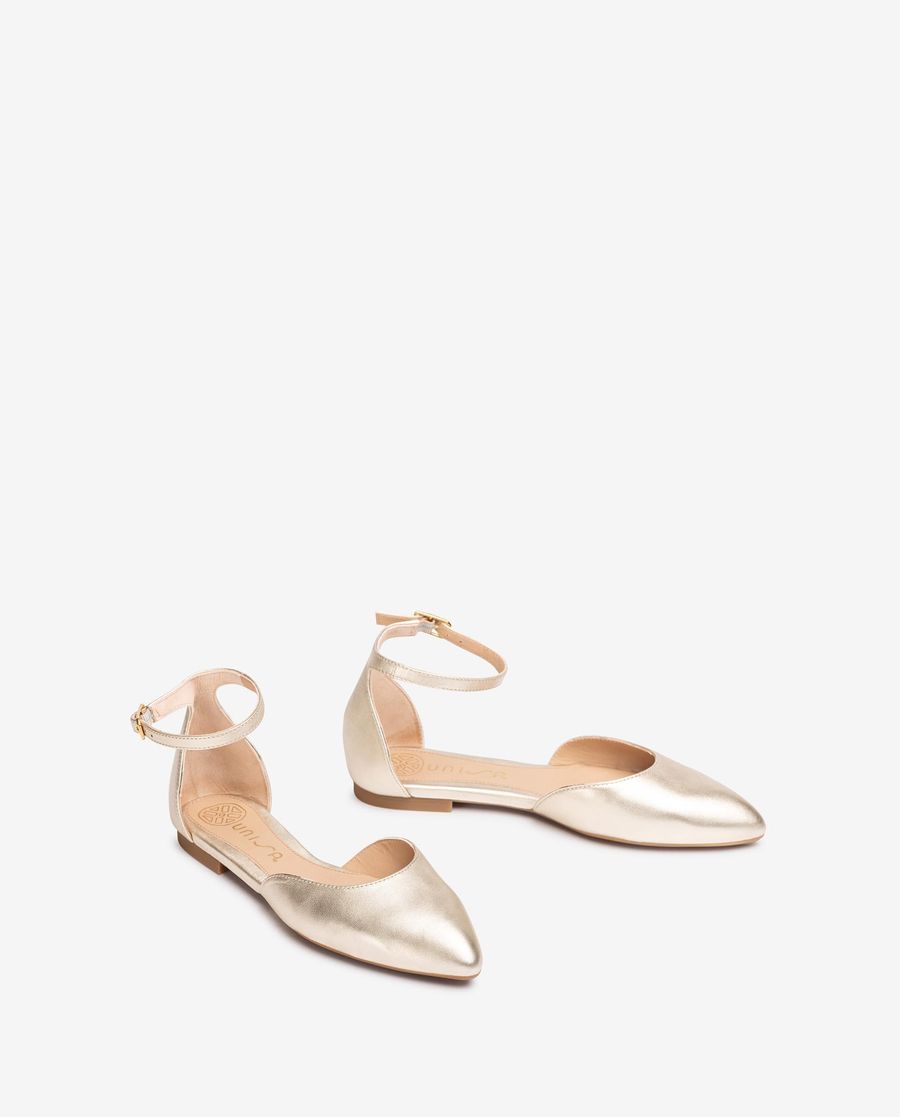 Unisa Mujer Bailarina pala-talón - Oro