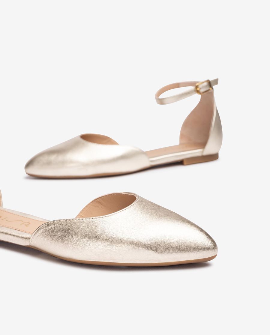 Unisa Mujer Bailarina pala-talón - Oro