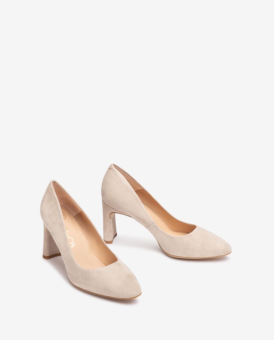 Unisa Mujer Salón de punta cuadrada - Beige