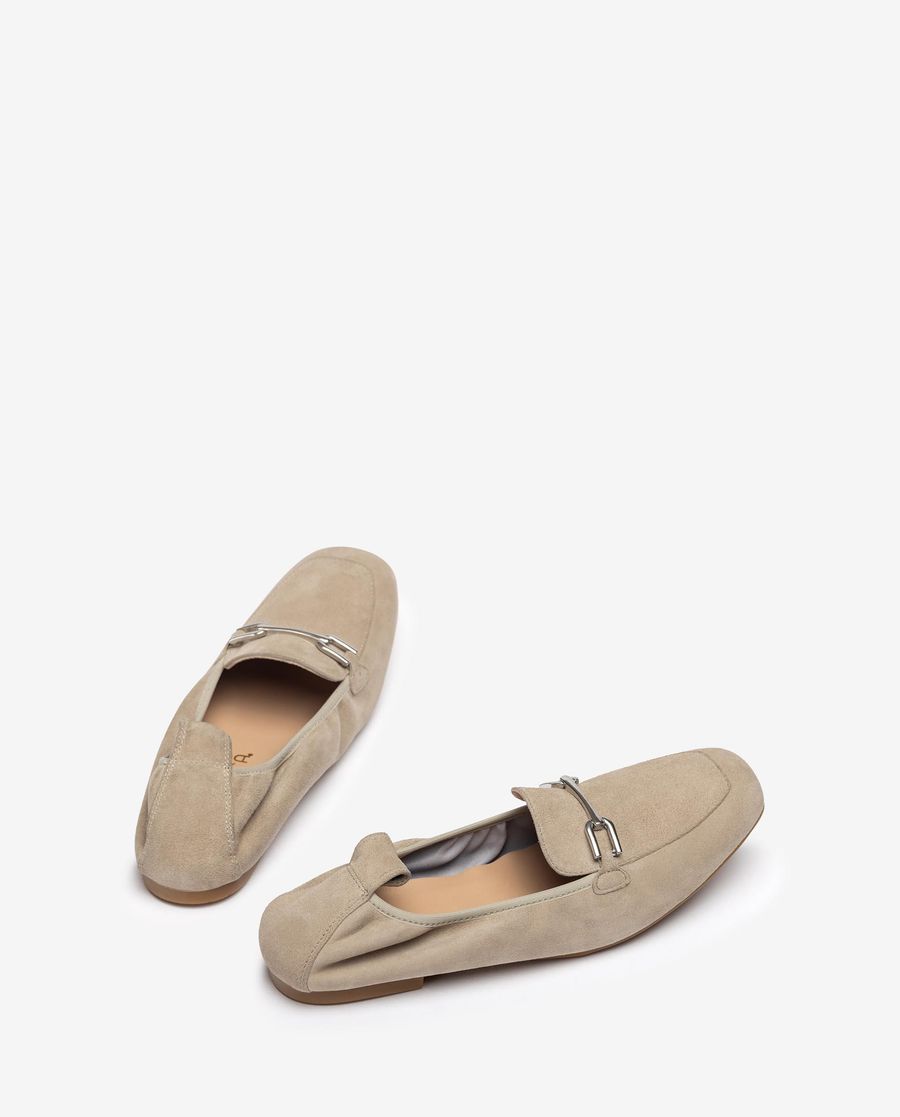 Unisa Mujer Mocasín plano sin forro - Beige