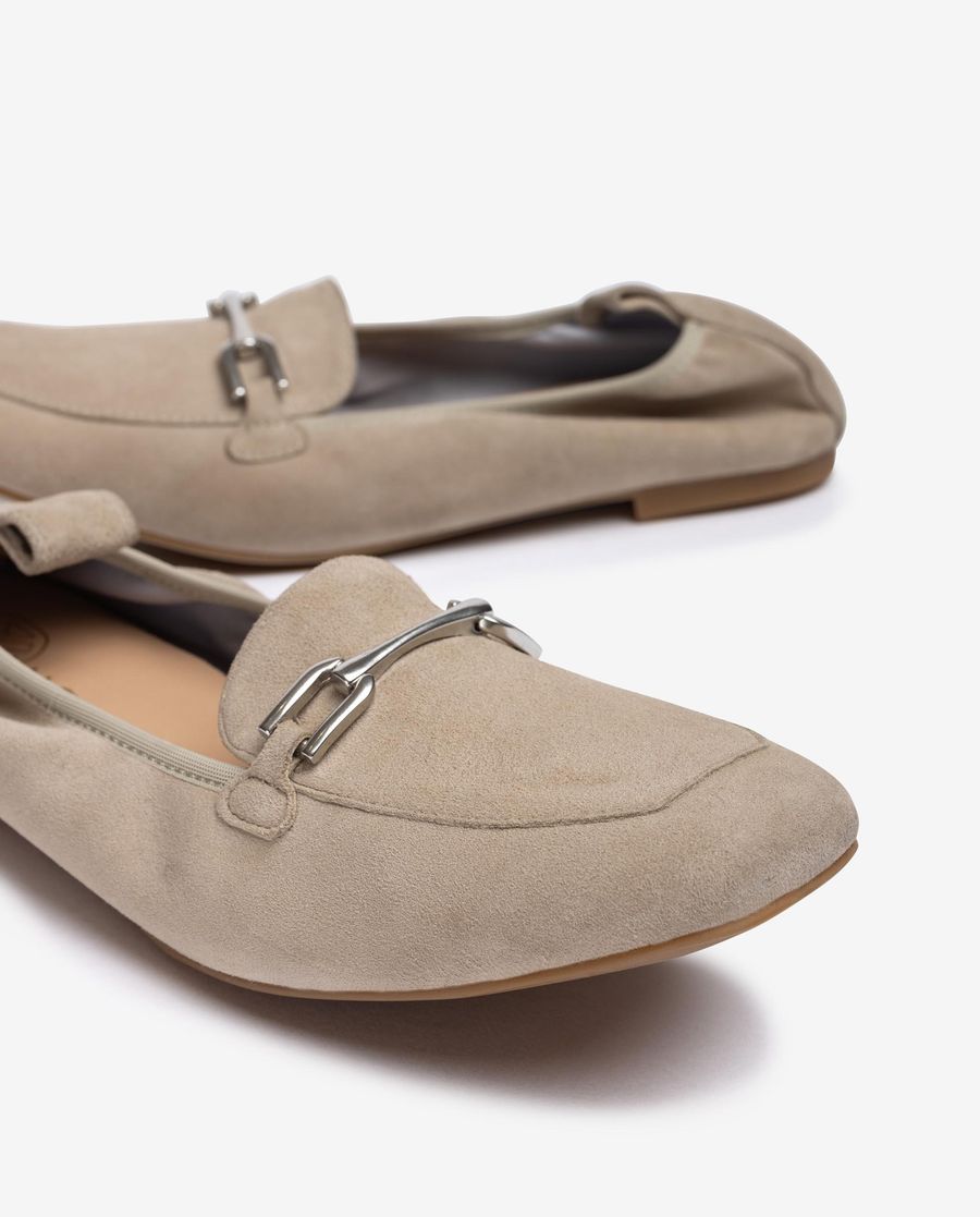 Unisa Mujer Mocasín plano sin forro - Beige
