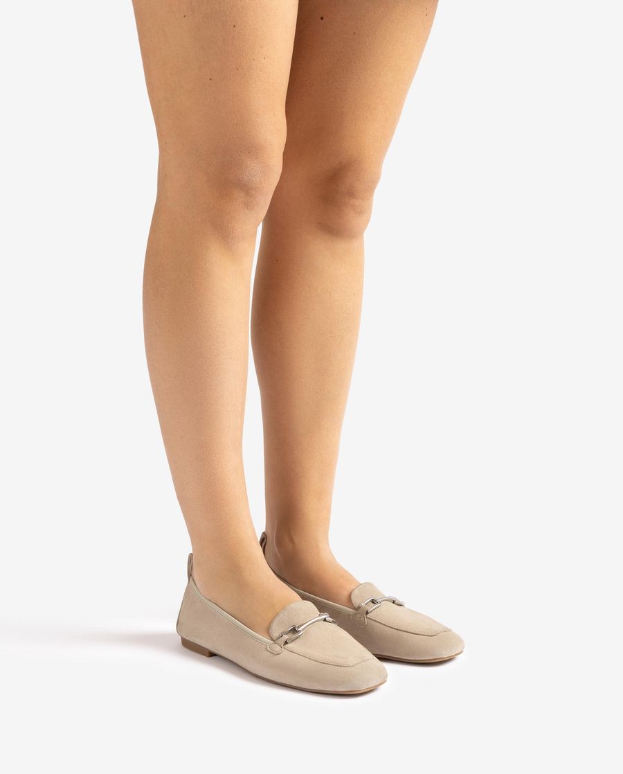 Unisa Mujer Mocasín plano sin forro - Beige