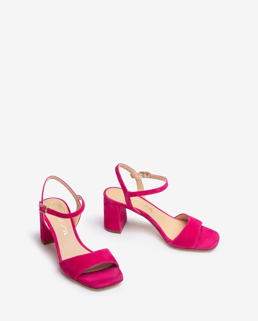 Unisa Mujer Sandalia de ante - Rosa