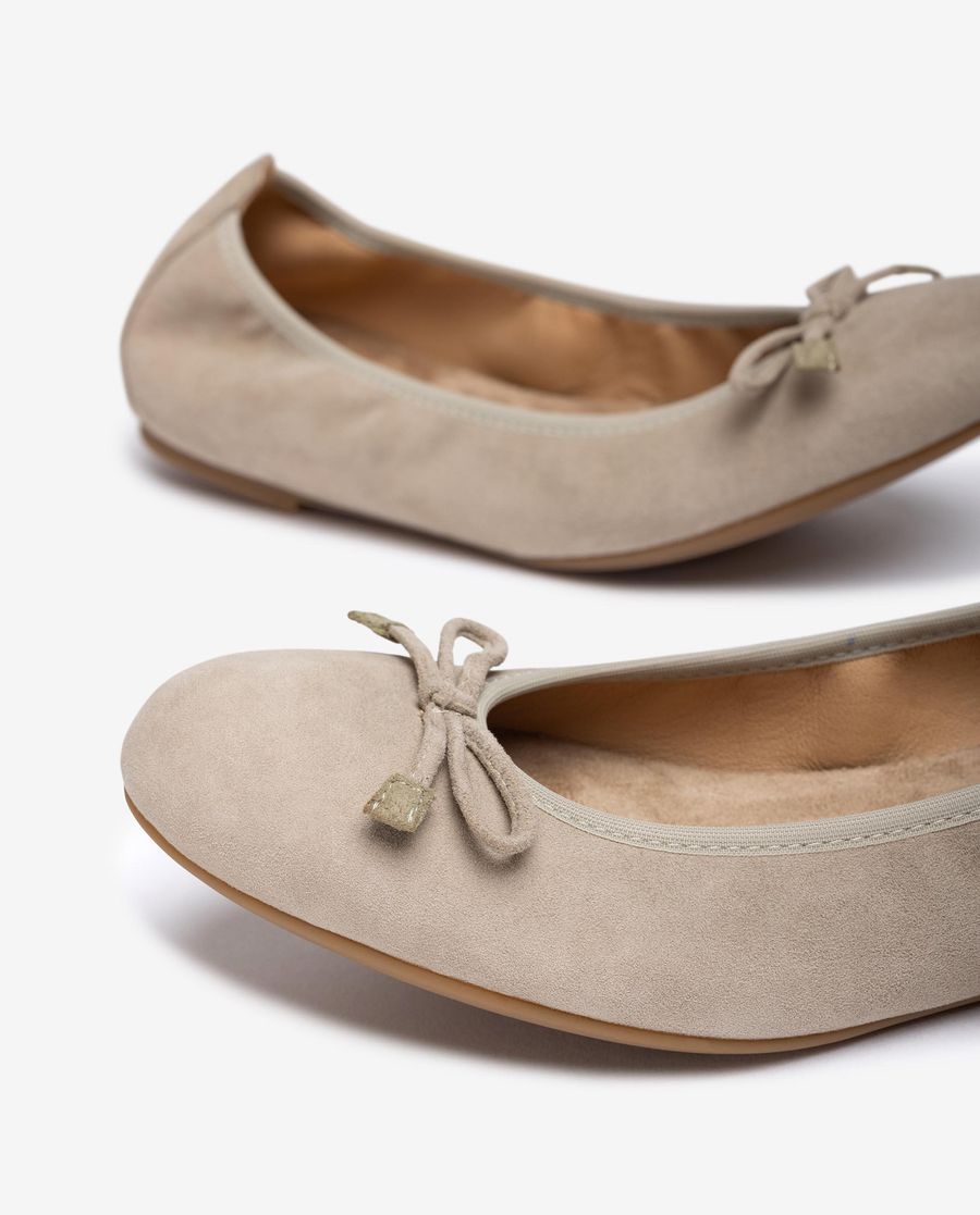 Unisa Mujer Bailarina de punta redonda - Beige