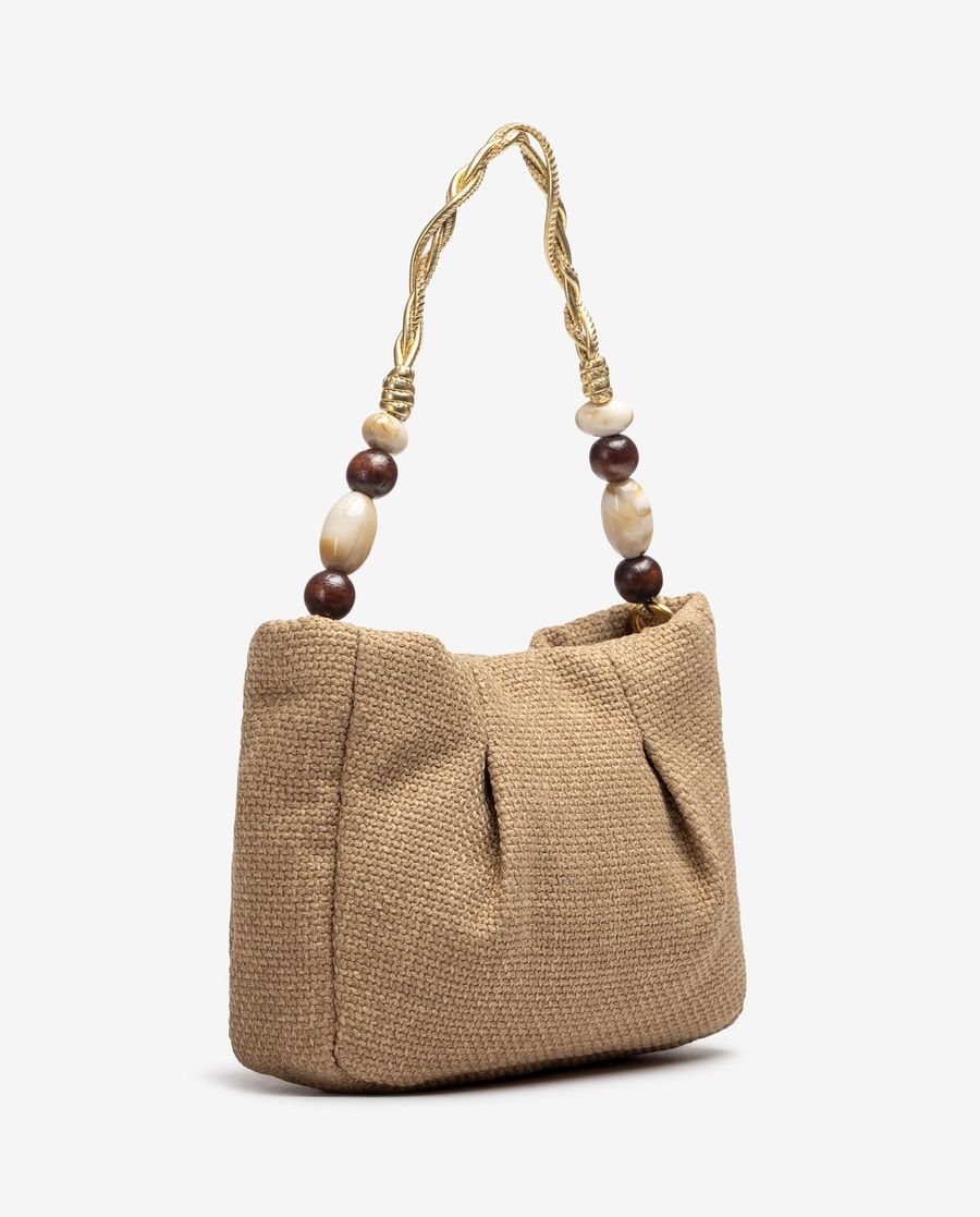 Unisa Mujer Bolso de mano con adorno en asas - Beige