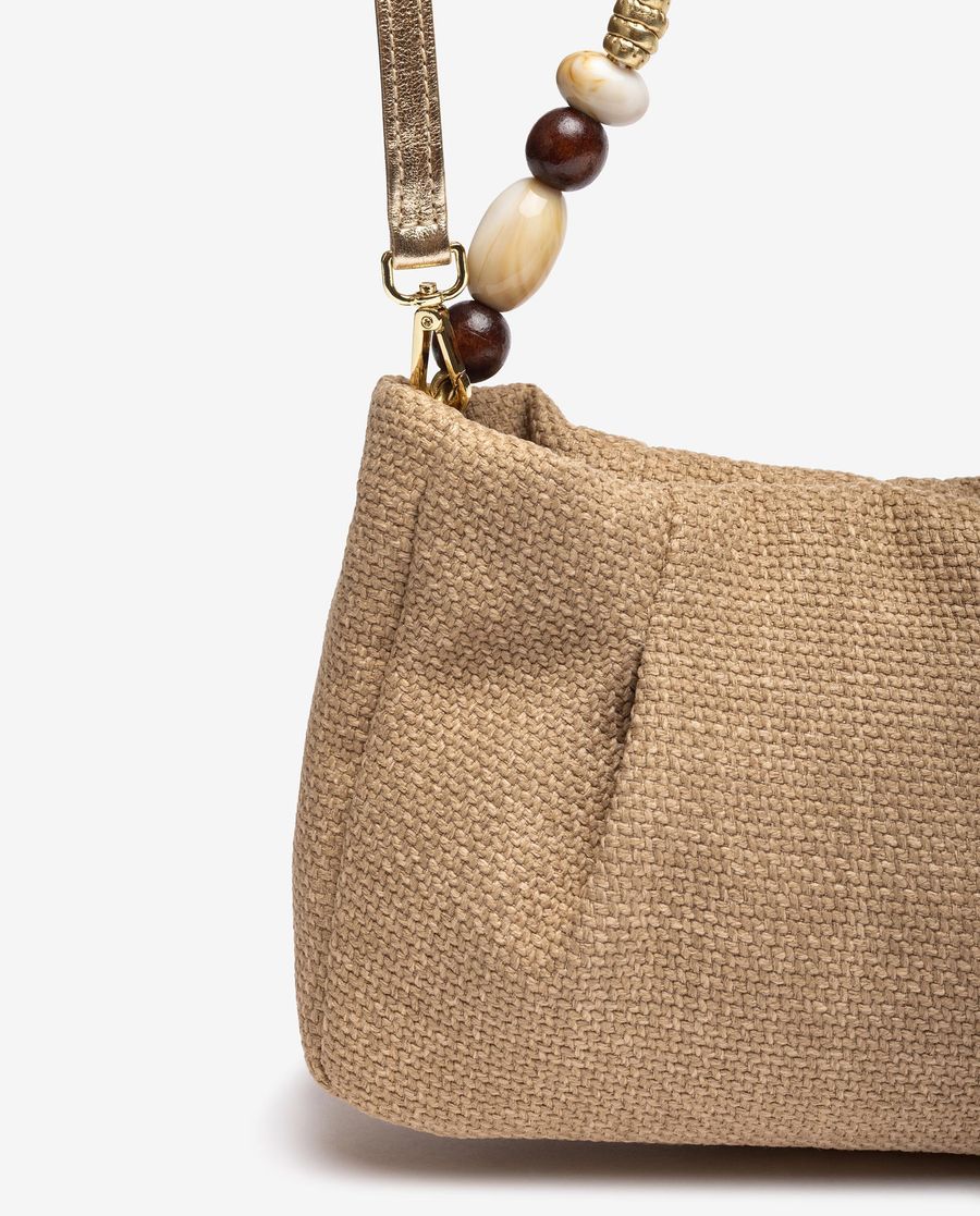 Unisa Mujer Bolso de mano con adorno en asas - Beige