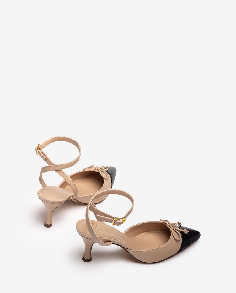 Unisa Mujer Destalonado bicolor con adorno - Beige
