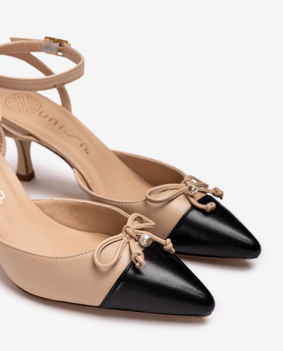 Unisa Mujer Destalonado bicolor con adorno - Beige