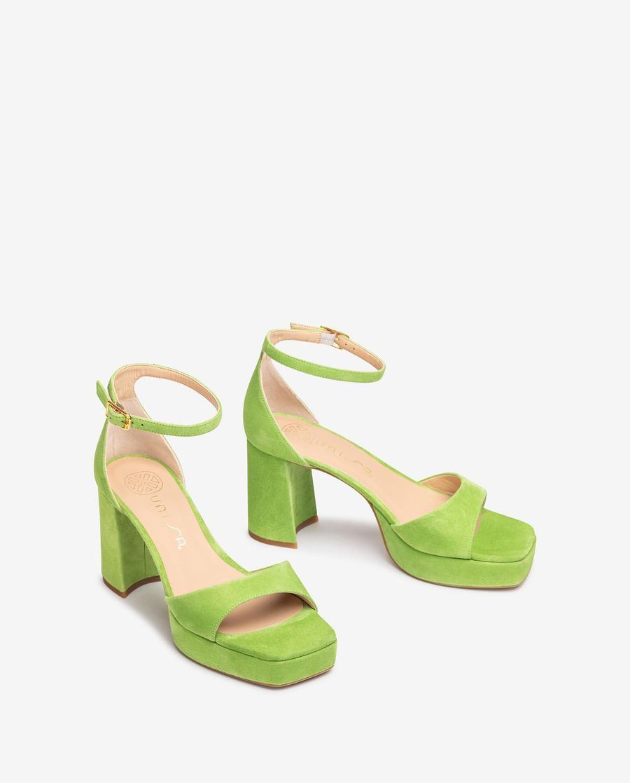 Unisa Mujer Sandalia de vestir pala y talón - Verde