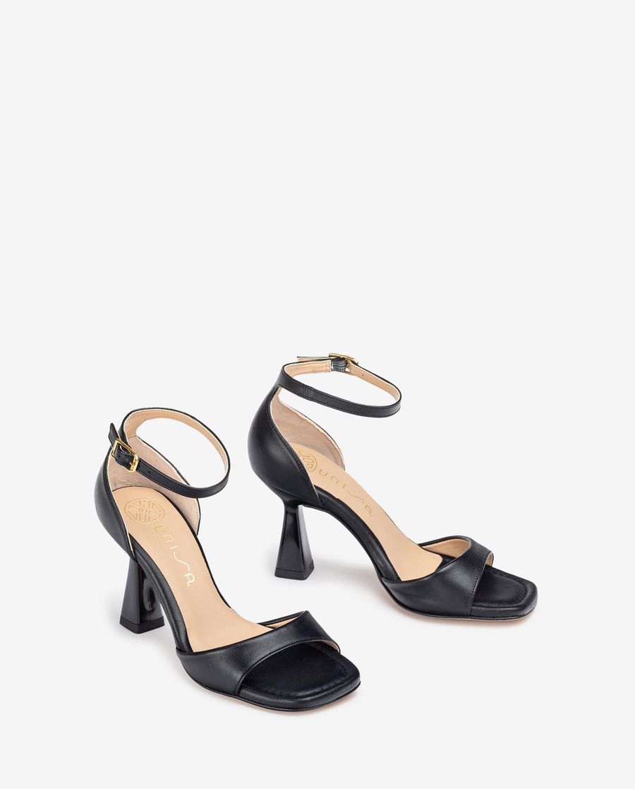 Unisa Mujer Sandalia pala-talón - Negro