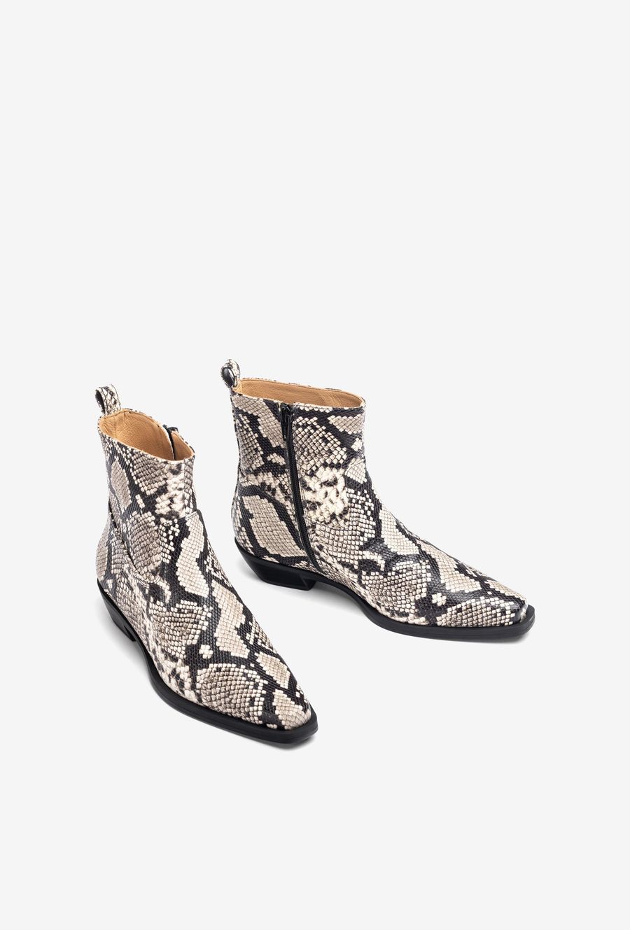 Unisa Mujer Botín plano cowboy - Marfil