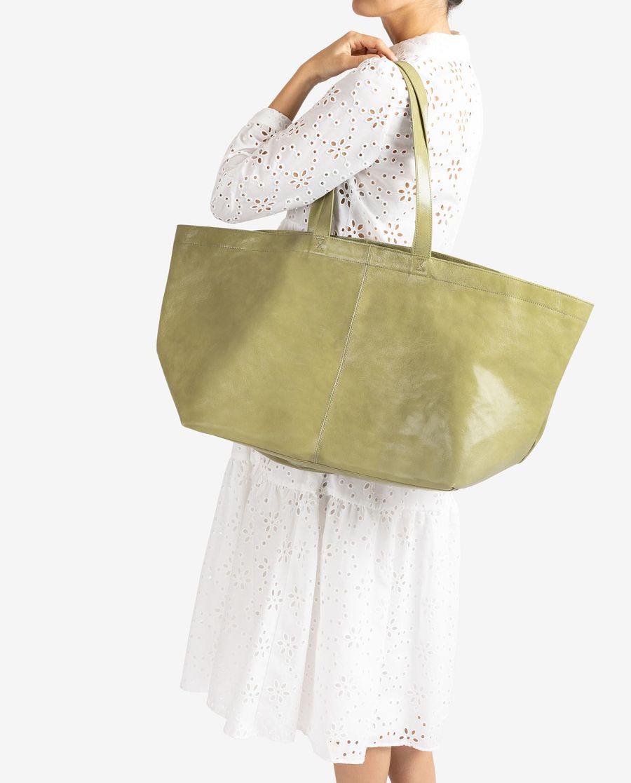 Unisa Mujer Maxi bolso en charol - Verde