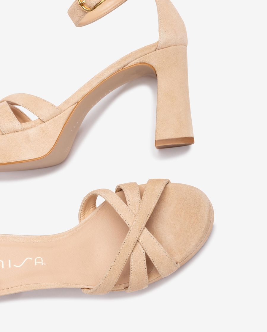 Unisa Mujer Sandalia de vestir con plataforma - Beige
