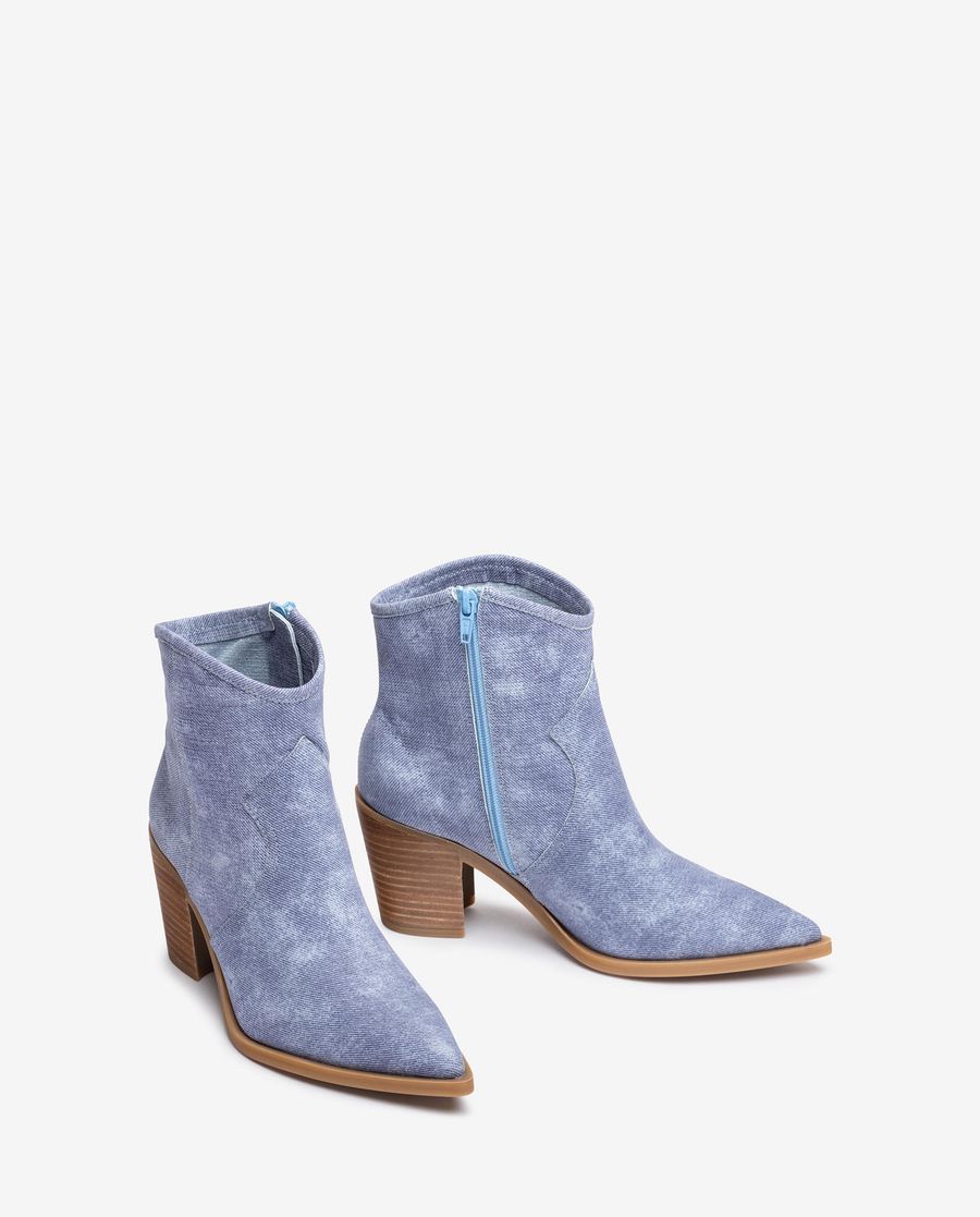 Unisa Mujer Botín cowboy sin forro - Azul