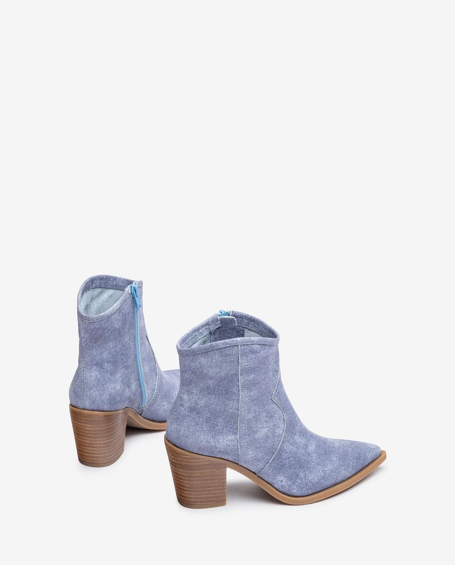 Unisa Mujer Botín cowboy sin forro - Azul
