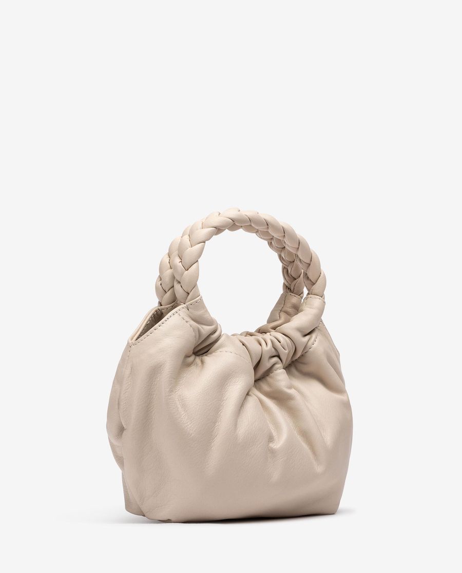 Unisa Mujer Bolso pequeño con asas trenzadas - Blanco