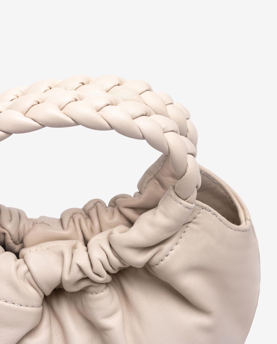 Unisa Mujer Bolso pequeño con asas trenzadas - Blanco