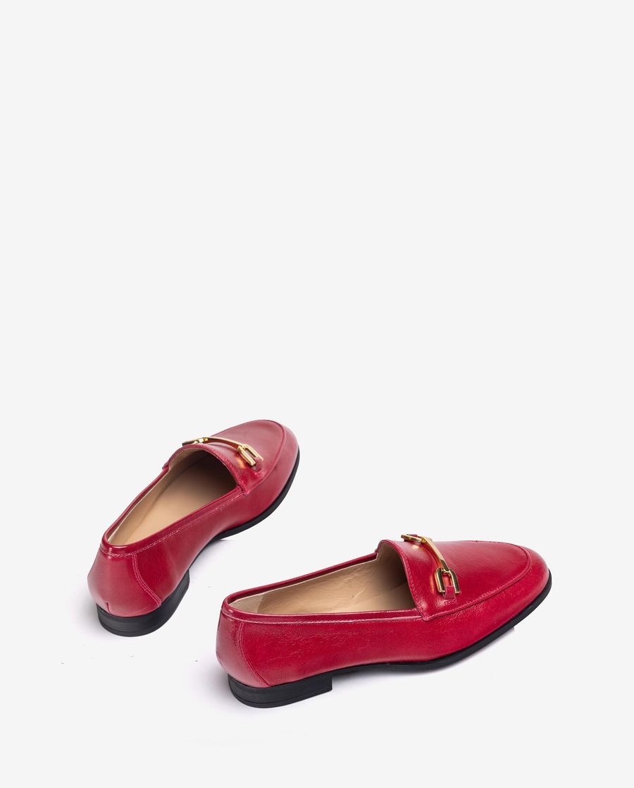 Unisa Mujer Mocasín de punta redonda - Rojo