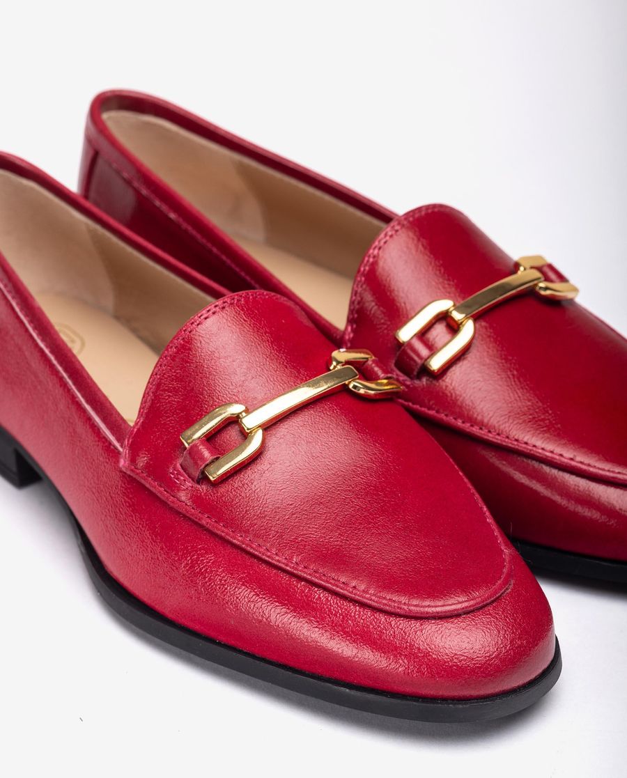 Unisa Mujer Mocasín de punta redonda - Rojo