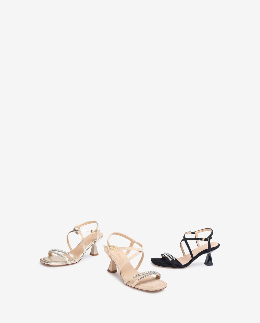 Unisa Mujer Sandalia de vestir con cristales - Beige