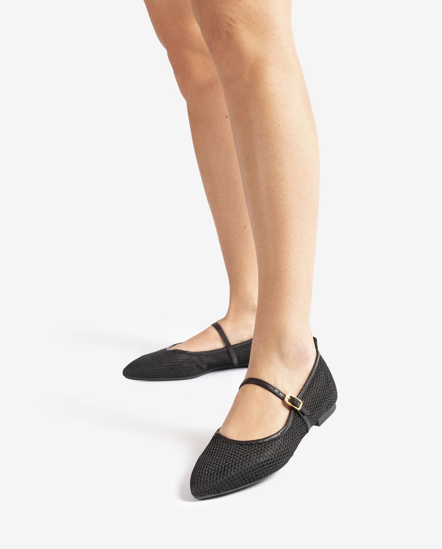 Unisa Mujer Bailarina de punta fina - Negro