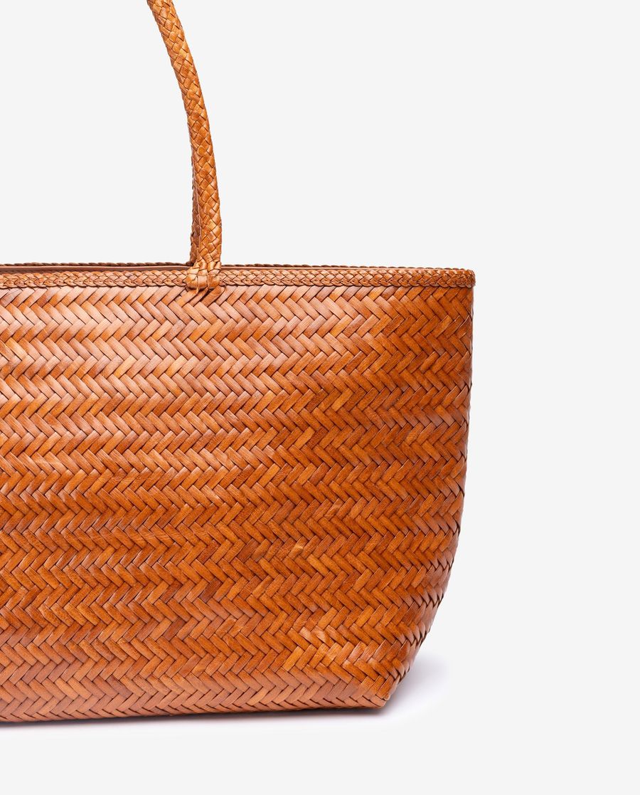 Unisa Mujer Bolso shopper trenzado - Marrón