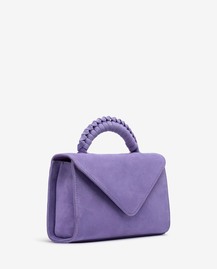 Unisa Mujer Bolso de mano con asa trenzada - Lila