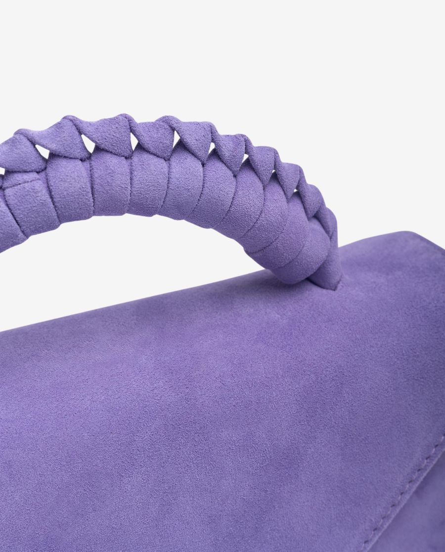 Unisa Mujer Bolso de mano con asa trenzada - Lila
