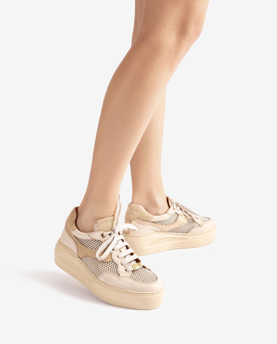 Unisa Mujer Deportivo de piel y rejilla - Blanco