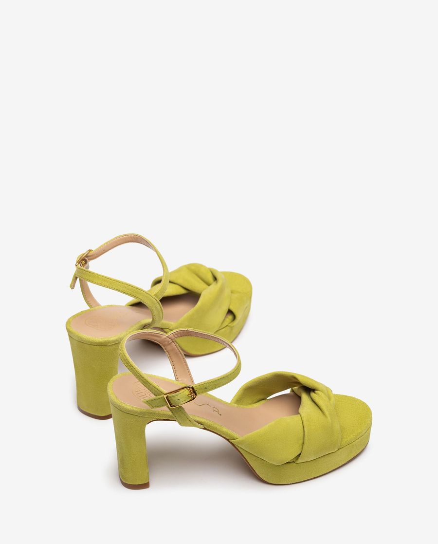 Unisa Mujer Sandalia con tiras anchas cruzadas - Verde