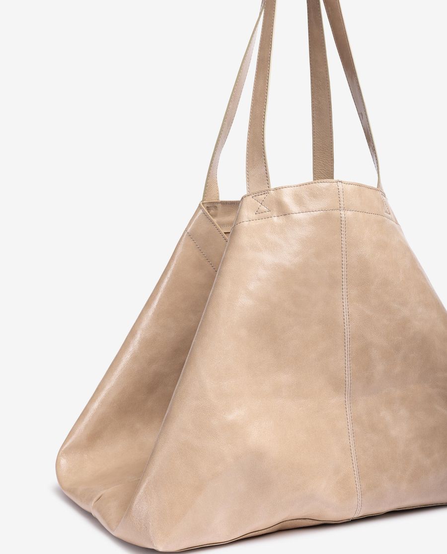 Unisa Mujer Maxi bolso en charol - Beige