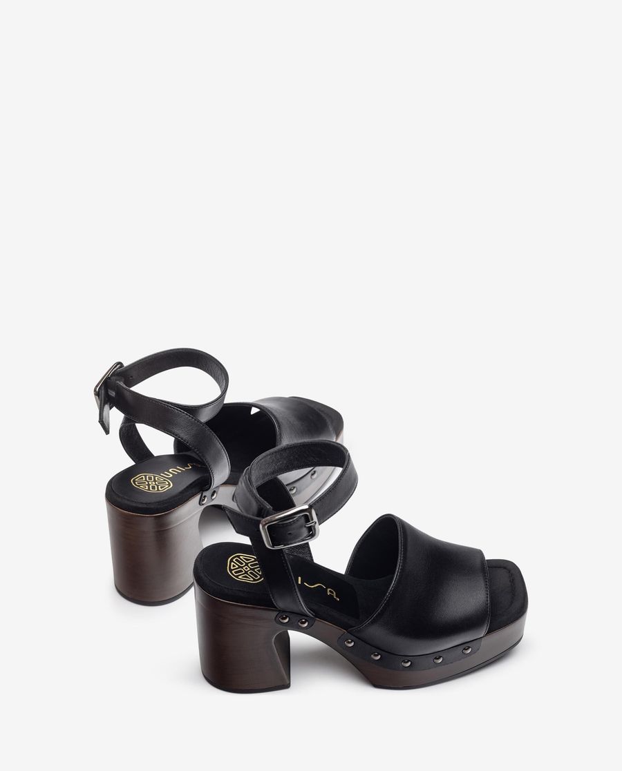 Unisa Mujer Sandalia de pala ancha - Negro