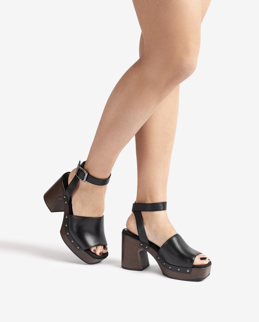 Unisa Mujer Sandalia de pala ancha - Negro