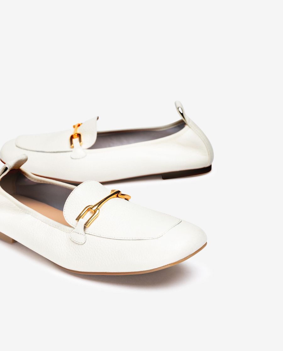 Unisa Mujer Mocasín plano sin forro - Blanco