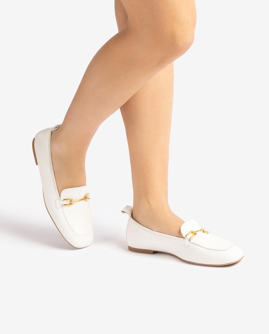 Unisa Mujer Mocasín plano sin forro - Blanco