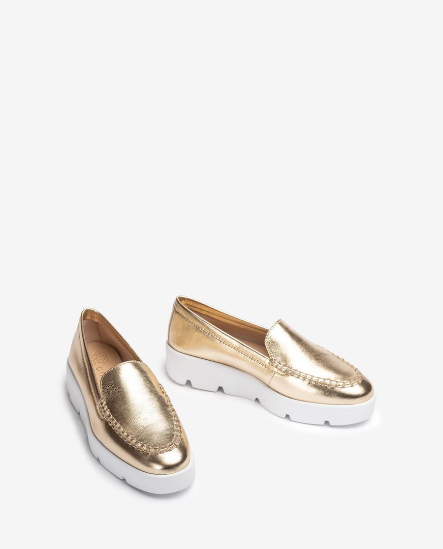 Unisa Mujer Mocasín con plataforma - Oro