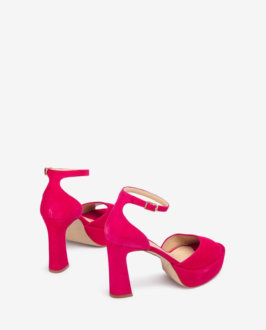 Unisa Mujer Sandalia con plataforma y tacón alto - Rosa