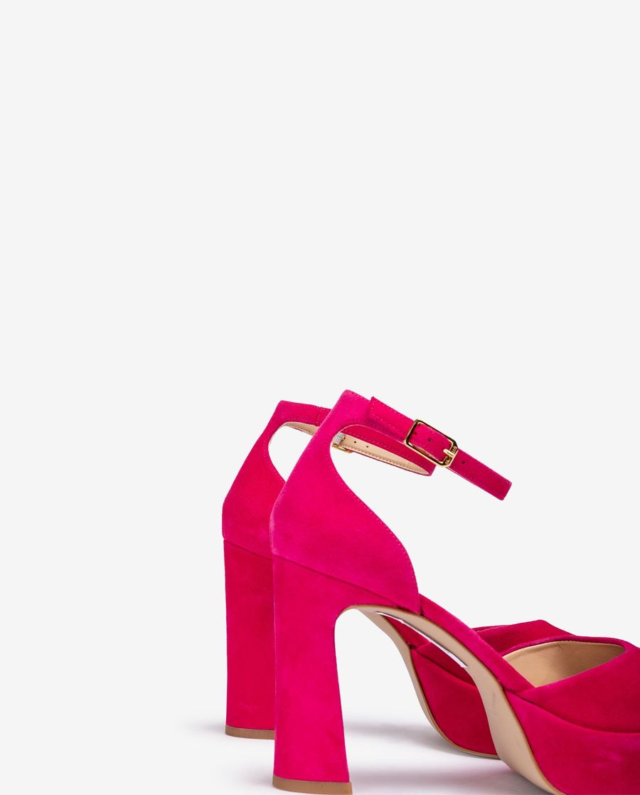Unisa Mujer Sandalia con plataforma y tacón alto - Rosa