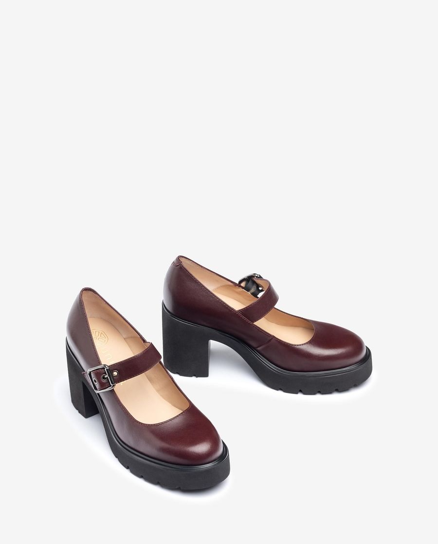 Unisa Mujer Merceditas en piel SuperLight - Rojo