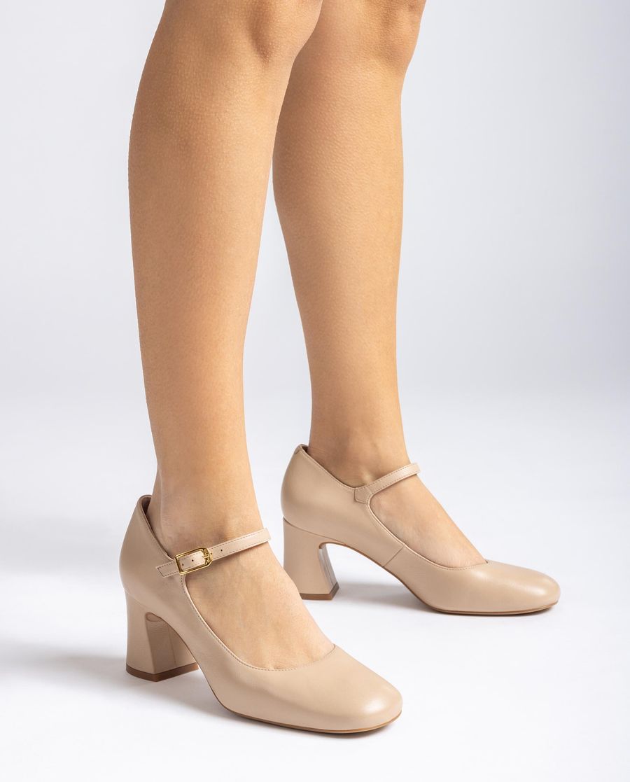 Unisa Mujer Merceditas de punta cuadrada - Beige
