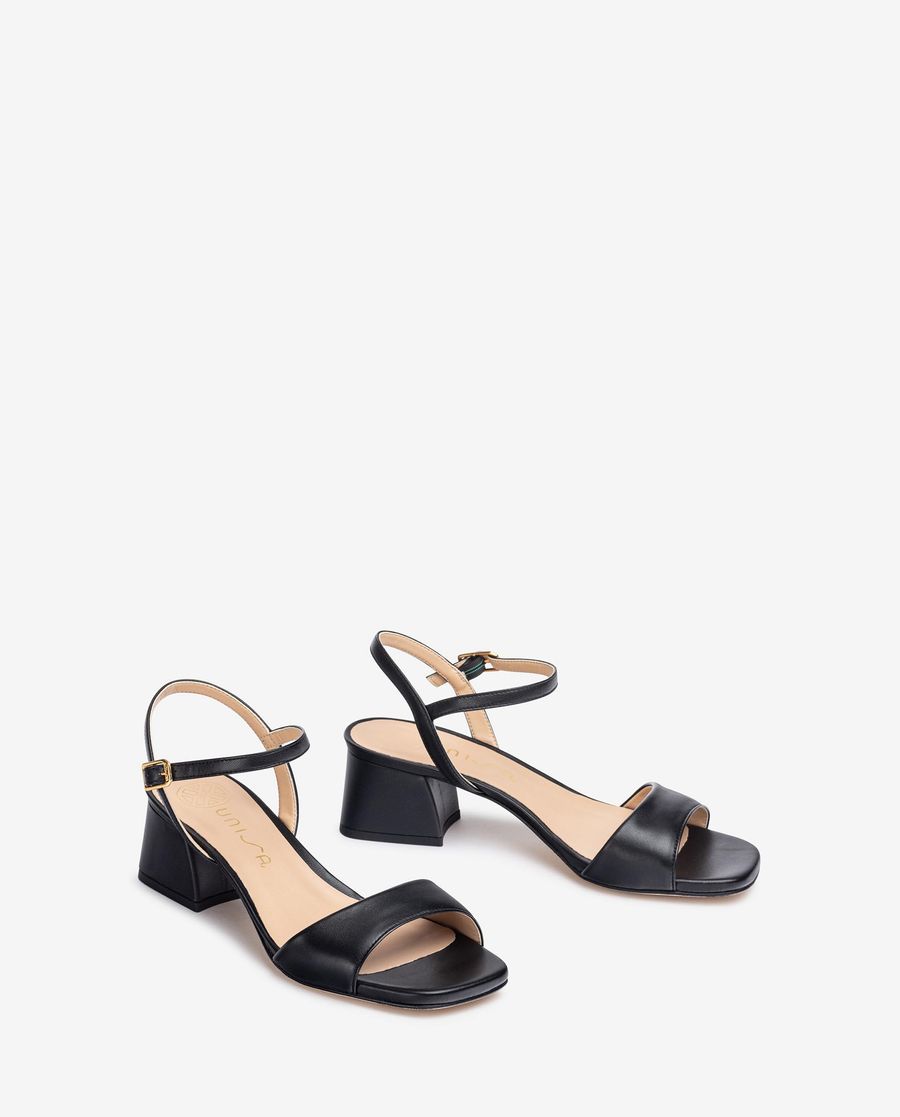 Unisa Mujer Sandalia con tacón ancho - Negro