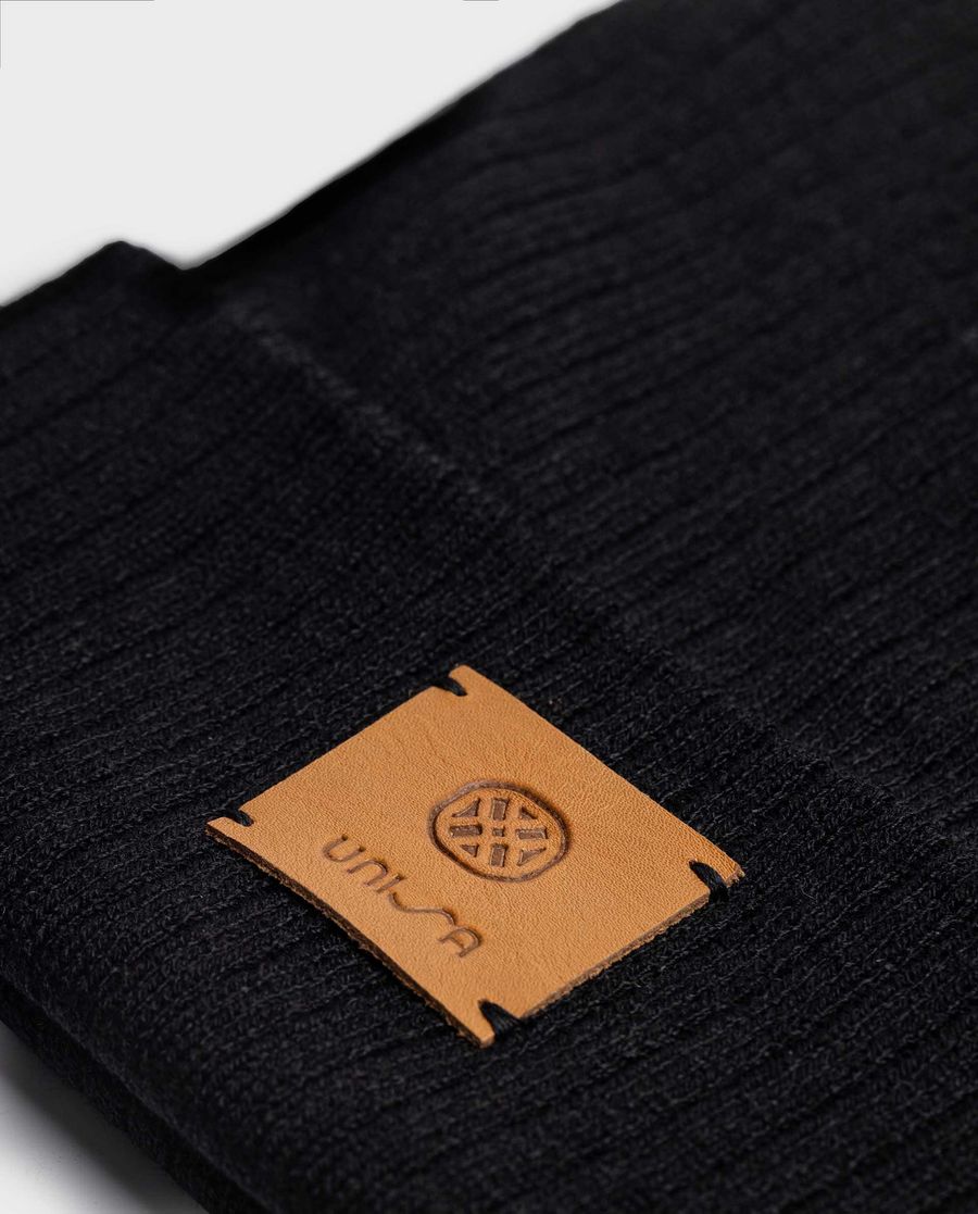 Unisa Mujer Gorro de punto reciclado - Negro
