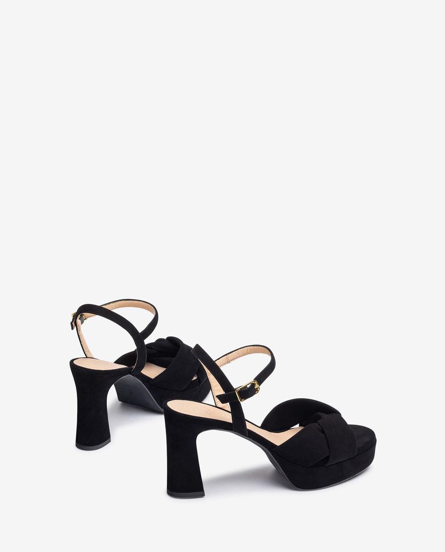 Unisa Mujer Sandalia con tiras anchas cruzadas - Negro