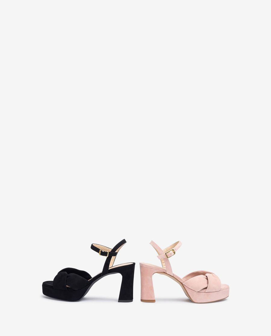 Unisa Mujer Sandalia con tiras anchas cruzadas - Negro