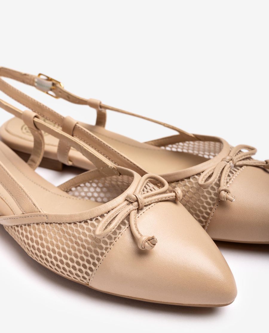Unisa Mujer Destalonado plano de punta fina - Beige