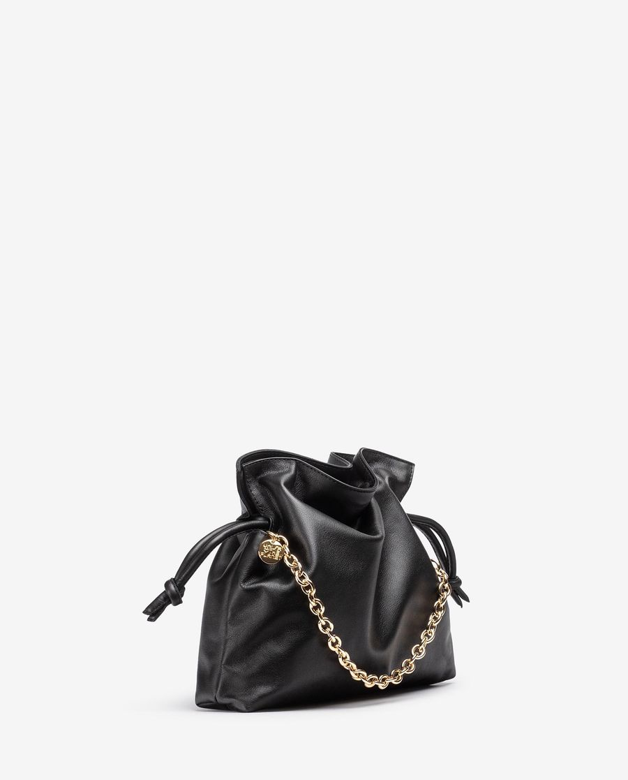 Unisa Mujer Bolso fruncido de piel - Negro