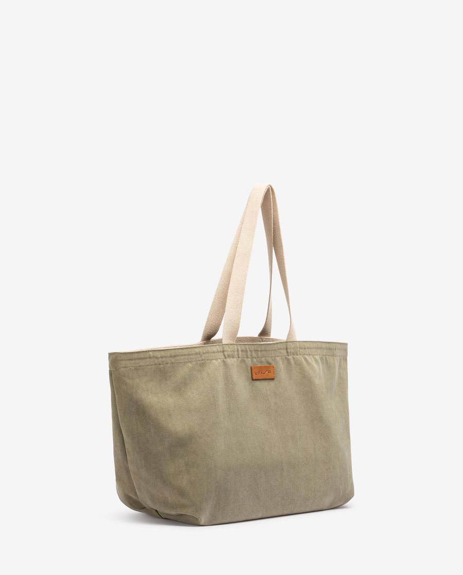 Unisa Mujer Maxi bolso de playa con tejido reciclado - Verde