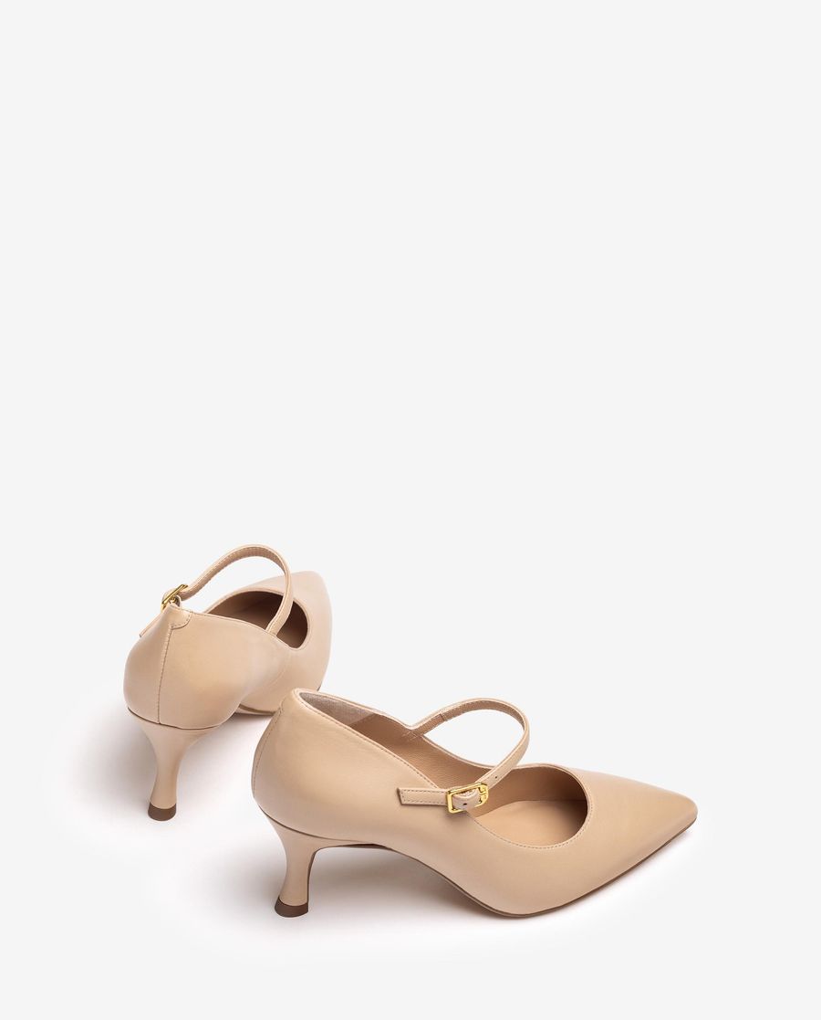 Unisa Mujer Mercedita de tacón fino - Beige