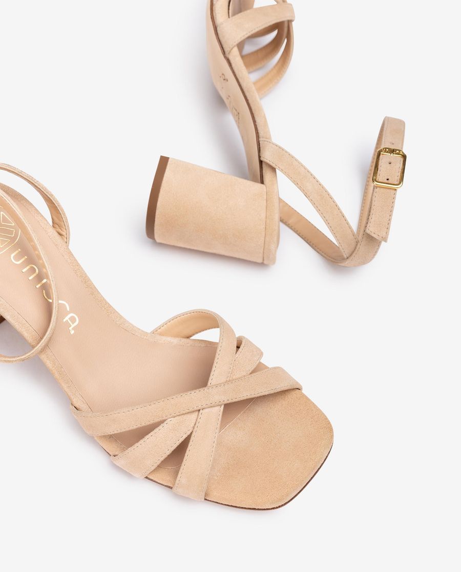 Unisa Mujer Sandalia de tiras cruzadas - Beige