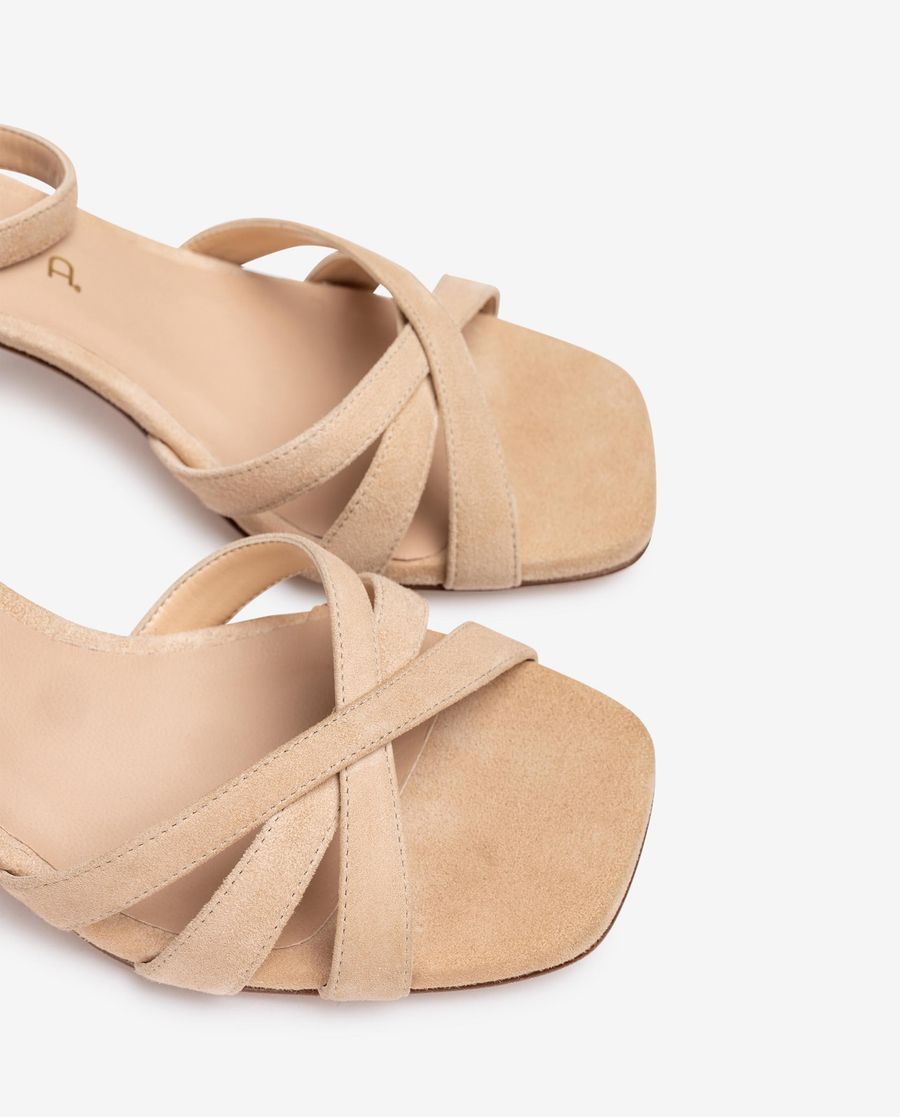 Unisa Mujer Sandalia de tiras cruzadas - Beige